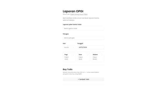 Laporan OPGI | PLN
